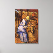 Sheep Sherzers (nach Millet) von Vincent van Gogh Leinwanddruck (Vorderseite)