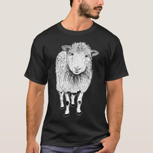 Sheep Sketch T-Shirt (Vorderseite)