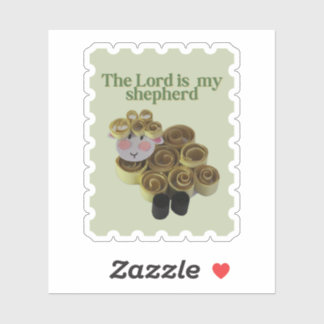 Sheep stamp sticker christian