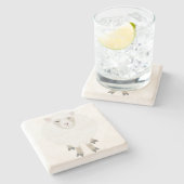 Sheep Stone Untersetzer (Seitenansicht)