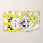 Sheep Sun Gelbe Wolken Handgriff Badezimmer Handtu Badhandtuch Set (Handtuch)