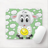 Sheep Sun Wolken Green Mouse Pad! Mousepad (Mit Mouse)