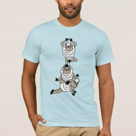 Sheep Tower Tired Bored Exhausted Yoga Meditation T-Shirt