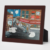 Sheep Town Painting by Alfred Fox Fotoplatte (Seite)