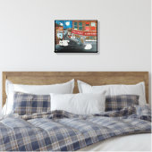 Sheep Town Painting von Alfred Fox Leinwanddruck (Insitu (Schlafzimmer))