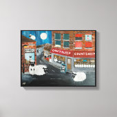 Sheep Town Painting von Alfred Fox Leinwanddruck (Vorderseite)