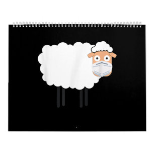 Sheep Wearing A Mask Sheep Lover Gift Kalender