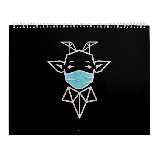 Sheep Wearing Mask Einfache Sheep Present Kalender (Titelbild)