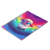 Sheep Wearing Sonnenbrillen Notebook Notizblock (Linke Seite)