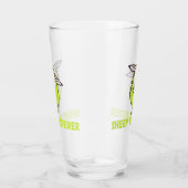 Sheep Whisperer Niedlich Funny Funny Sheep Glas (Rechts)