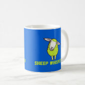 Sheep Whisperer Niedlich Funny Funny Sheep Kaffeetasse (VorderseiteRechts)