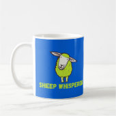 Sheep Whisperer Niedlich Funny Funny Sheep Kaffeetasse (Links)