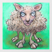 Sheep Window Clying Fensteraufkleber (Blatt)