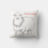 Sheep With Holly Kissen (Vorderseite)