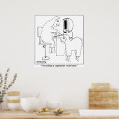 Sheep Write Veggie Cook Book Poster (Küche)