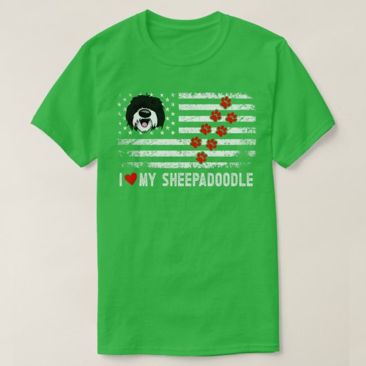 Sheepadle American Flag 4. Juli Patriotic Dood T-Shirt (Design vorne)