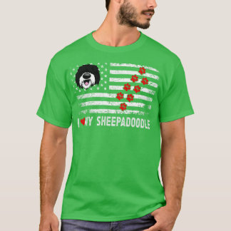 Sheepadle American Flag 4. Juli Patriotic Dood T-Shirt