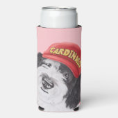 Sheepadoodle Baseball kann kühler Selters Dosenkühler (Seltzer Vorderseite)