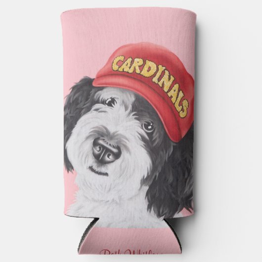 Sheepadoodle Baseball kann kühler Selters Dosenkühler (Vorderseite)