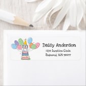 Sheepadoodle Birthday Party Rücksendeadresse (Insitu)