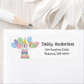 Sheepadoodle Birthday Party Rücksendeadresse (Insitu)