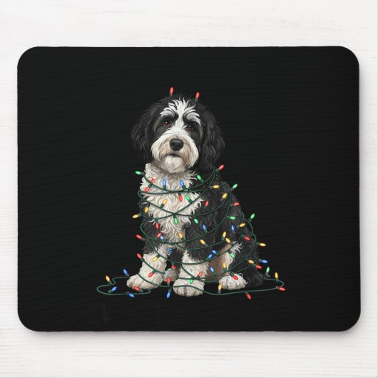 Sheepadoodle Christmas I'm Fine Everything Is Fine Mousepad (Vorne)