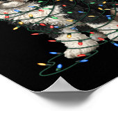 Sheepadoodle Christmas I'm Fine Everything Is Fine Poster (Ecke)