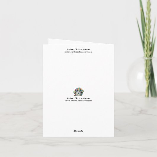 Sheepadoodle Danke-Karte Dankeskarte (Rückseite)