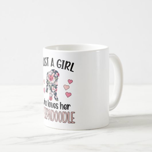 Sheepadoodle Dog Girl Dog Lover Sheepadoodle Mama Kaffeetasse (VorderseiteRechts)