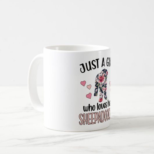 Sheepadoodle Dog Girl Dog Lover Sheepadoodle Mama Kaffeetasse (Vorderseite Links)