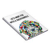 Sheepadoodle Dog Notebook 6,5" x 8,75" Notizblock (Rechte Seite)