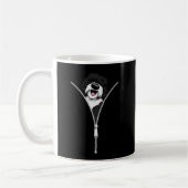 Sheepadoodle Dog Zipper Funny Puppy Downer Kaffeetasse (Links)