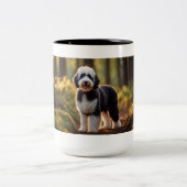 Sheepadoodle in der waldreichen Tasse (Mittel)