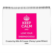 Sheepadoodle-Kalender 2014-2015 Kalender (Rückseite)