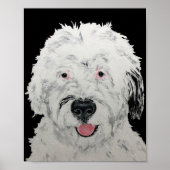 Sheepadoodle-Kunst Poster (Vorne)