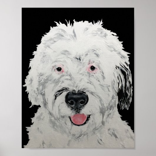 Sheepadoodle-Kunst Poster (Vorne)