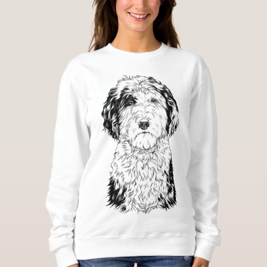Sheepadoodle Mama Hund Lover Sweatshirt (Vorderseite)
