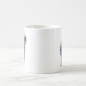Sheepadoodle mit blauem karierten Schal Kaffeetasse (Mittel)