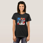 Sheepadoodle Patriotic Merica 4th Of July American T-Shirt (Vorne ganz)