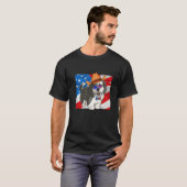 Sheepadoodle Patriotic Merica 4th Of July American T-Shirt (Vorne ganz)