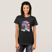 Sheepadoodle Patriotischer Onkel Sam 4. Juli Ameri T-Shirt (Vorne ganz)