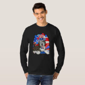 Sheepadoodle Patriotischer Onkel Sam 4. Juli Ameri T-Shirt (Vorne ganz)
