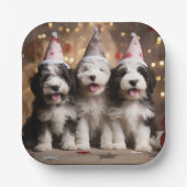 Sheepadoodle Puppy Celebration Teller (Vorderseite)