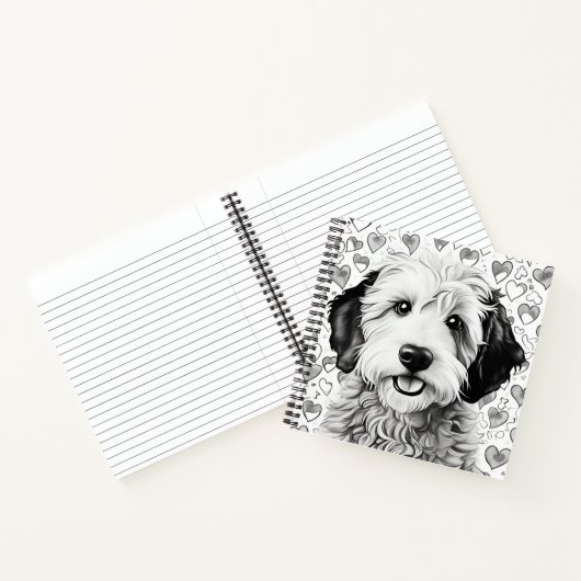 Sheepadoodle Puppy-Notebook Notizblock (Innenseite)
