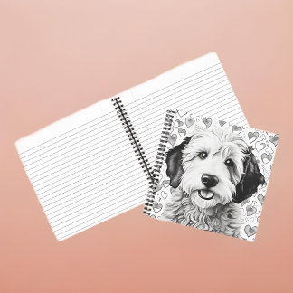Sheepadoodle Puppy-Notebook Notizblock
