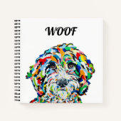Sheepadoodle Square Notebook Notizblock (Vorderseite)