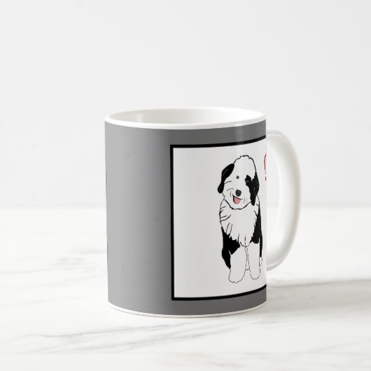 Sheepadoodle-Tasse Kaffeetasse (VorderseiteRechts)