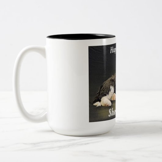 Sheepadoodod-Tasse Zweifarbige Tasse (Links)