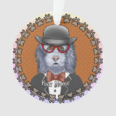 SheepDog-Brille Ornament (Vorderseite)