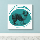 Sheepdog Leinwanddruck (Insitu (Holzboden))